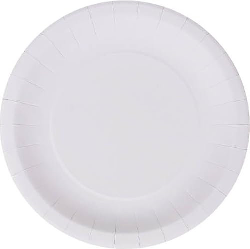 Algon | Set de 25 platos desechables – Platos Desechables Tamaño 20 cm Resistentes y ecológicos, ideales para fiestas, eventos y reuniones