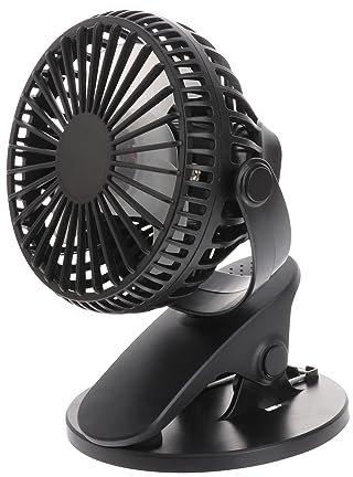 SWOOMEY 2pezzi Ventilatore Usb Mini Clip Cat Ear Rotazione Pratico e Silenzioso Per Casa Ufficio e Viaggi Ricaricabile e Leggero