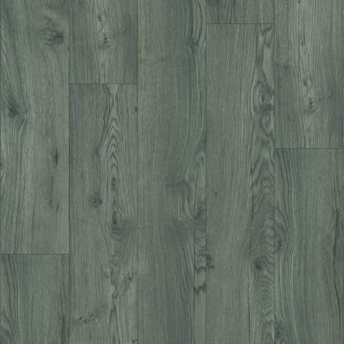 Suma Nordic Oak 2518 Dark Grey Wood Effect Anti-Slip Click Laminate Flooring - Plank (7mm), For Home, Suitable for underfloor heating-Contains 10 Planks-Covers 2.49 sqm