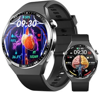 WXJHNYBS Montre 𝐓𝐄𝐍𝐒𝐈𝐎𝐍 𝐀𝐫𝐭𝐞𝐫𝐢𝐞𝐋𝐋𝐞, Montre Connecte Fréquence Cardiaque/Sommeil/SpO2 pour Android et iOS