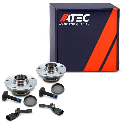 ATEC Germany 2x Radnabe inkl. Radlager + 2x ABS Sensor hinten