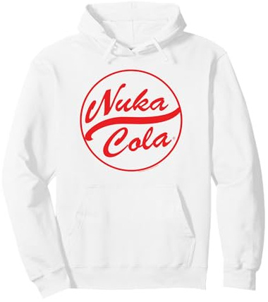 Fallout Video Game Red Text Nuka Cola Circle Logo Sweat à Capuche