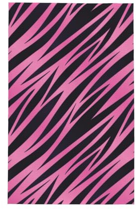 Küchentücher – Küchentücher mit Zebra-Muster, rosa und schwarz gestreift, schnell trocknend, weich und saugfähig, Heimdekoration mit Kordelzug