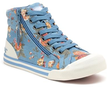 Rocket Dog Womens Jazzin Hi Sneaker, Blue, 8 UK