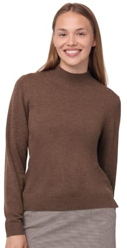 DANISH ENDURANCE Pull Laine Mérinos et Cachemire Femme, Doux | Pull en Laine Mérinos et Cachemire, Doux et Respirant, pour un Usage Quotidien et au Bureau