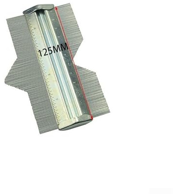 Konturenlehre aus Metall, 1,6 cm (5/6 Zoll), Duplikator für Karosserie-Holzbearbeitung und Kopieren von Edelstahlschablonen (125 mm)