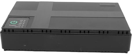 Jectse Batteria di Backup UPS, Gruppo di continuità da 10400 MAh con Porta LAN POE a 6 Uscite, per Router WiFi, Modem, Telecamera di Sicurezza, Dispositivo POE (Spina europea)