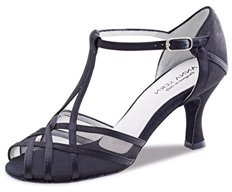 Anna Kern Damen Tanzschuhe Manon 640-60 - Farbe: Schwarz - Größe: UK 5 (38 EU)
