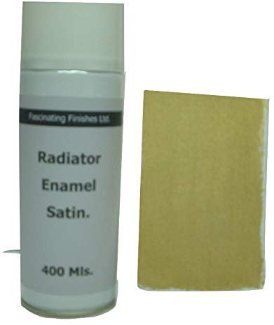 Fascinating Finishes Ltd 1 x 400ml Aerosol Gold Heat Resistant Radiator Spray Satin Paint