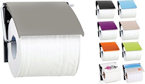 MSV 141910 Porte-Papier Toilette Polystyrène Gris/Marron 30 x 20 x 15 cm