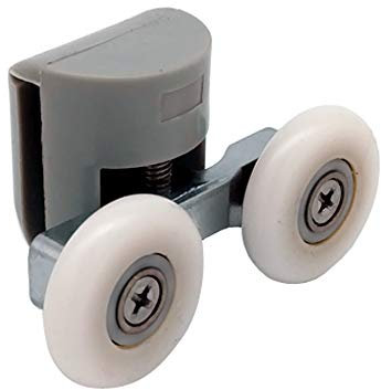 Shower Door Wheels | 20mm, 23mm or 25mm | Uppers or Lowers | Double Shower Door Rollers Runners | ROLL007 (Upper Wheel, 23mm)