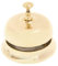 Campanello da Hotel Ottone Lucido,Campana da Tavolo,campanella da scrivania,Oggetti Ottone ca1.Dimensioni: Altezza Totale 8,5cm,Diametro 9,5cm.