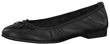 Tamaris Damen 1-1-22116-24 Geschlossene Ballerinas, Schwarz, 37 EU