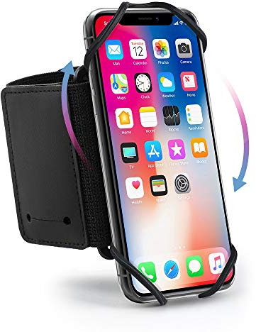 Hianjoo Fascia da Braccio, Staccabile Porta Cellulare Braccio Sportiva, Corsa & Running Armband per Tutti Gli Android, Compatibile per iPhone 15 14 13 12 11 Pro (per Smartphone 4.7-6.7 Pollici)