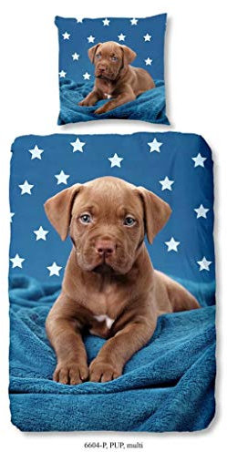 Good Morning Pup Kinder Bettbezug 135 x 200 cm Bettwäsche Set