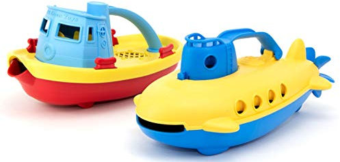 Green Toys Tug Boat & Submarine Combo Pack