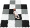 YIMINYUER® 18 Teilige (30cm×30cm×1cm Einzelstück), Puzzlematten Baby, Puzzlematte Spielmatte, Babys Puzzle Matten, Kinder Spielmatten R01R04R12G301018
