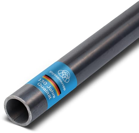 thyssenkrupp Stahlrohr verzinkt Ø 60,3 x 3,6 mm (2) in 2000 mm Länge | Rundrohr Stahl | Konstruktionsrohr