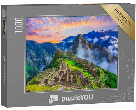 puzzleYOU: Puzzle 1000 Teile „Machu Picchu, Cusco, Peru: verlorene Stadt der Inka“ – aus der Puzzle-Kollektion Peru, Natur, Anden, Wildnis, Amerika, Machu Picchu, Wildnis & Wüste