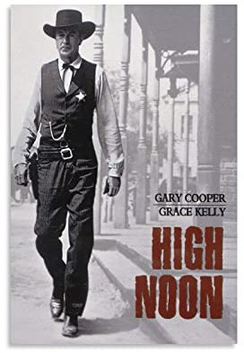 HUIBEI High Noon Poster Klassisches Western-Filmposter HD Retro-Kunst wasserdichtes Poster (5) 20 x 30 cm Ar