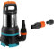 Gardena Klar-/Schmutzwasser-Tauchpumpe 19500 Aquasensor:Kombi-Entwässerungspumpe mit 19.500 l/h(09049-20) & Profi-System Pumpen-Anschlusssatz: Schlauchkupplung für 19 mm (3/4 Zoll)-Schläuche (1752-20)