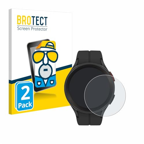 BROTECT Schutzfolie für Samsung Galaxy Watch 5 Pro | 2 Stück Entspiegelnder Displayschutz Made in Germany Matte Displayschutz-Folie Anti-Reflex Anti-Fingerprint Einfache Montage