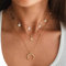 Atentuyi Boho Geschichtet Stern Choker Halskette Gold Anhänger Mond Halskette Cz Nordstern Halskette Schmuck Für Frauen Und Mädchen Mehrschichtige Halskette