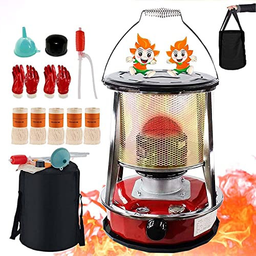 Réchaud Pétrole Intérieur, Chauffage Pétrole, Chauffage Mobile, Intérieur, Chauffage Pétrole Portable, Grand Chauffage Pétrole pour Camping, Cuisine avec 20 Mèches, 4,6 L Et 6 L A