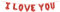 Ballons I Love You Girlande Folienballon Valentine Banner Deko Valentinstag Dekoration Hochzeitstag Heiratsantrag Liebeserklärung