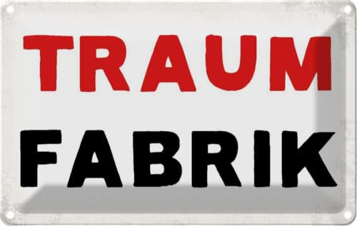 vianmo Blechschild 20x30 cm Traum Fabrik Deko Geschenk Metall Schild