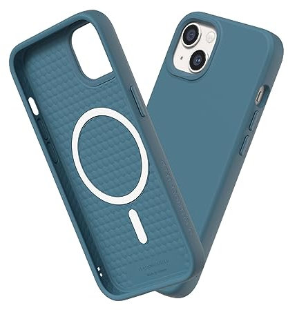 RHINOSHIELD SolidSuit Case Compatible with Magsafe for [iPhone 13 mini] | Shock Absorbent Slim Design Protective Cover with Premium Matte Finish 3.5M / 11ft Drop Protection - Ocean Blue