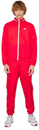 Nike Men's Tracksuit M Nk Club Lnd Wvn Trk Suit, University Red/White, DR3337-657, 2XL
