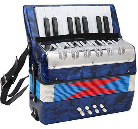 17 Tasten 8 Bass Akkordeon Kinder Akkordeon Musikinstrument Mini Akkordeons Unterricht Ausbildung Interesse Kultivierung Musikinstrument für Kinder Amateur Performance