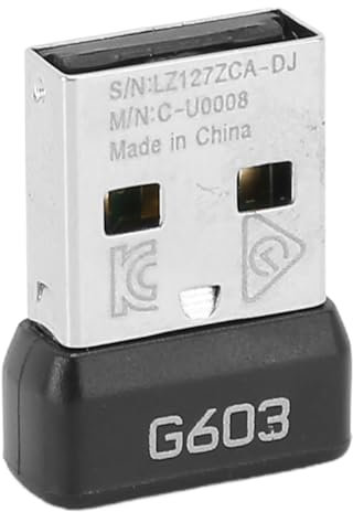 VGEBY USB-Empfänger, 2,4-G-Technologie, Maus-Empfänger-Adapter, Stabile Leistung, Plug-and-Play, USB-Maus-Empfänger, Ersatz für Logitech G603 Kabellose Maus