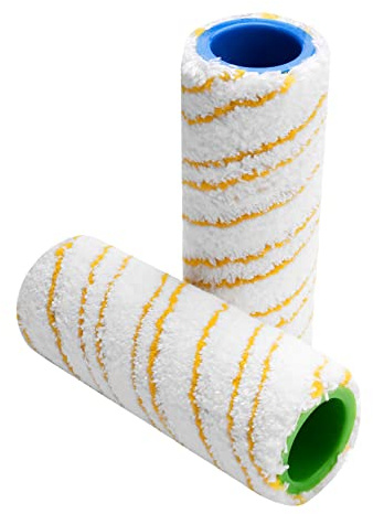 FYOBOT Lot de 2 Rouleaux pour FC5 FC7 FC3 FC3D Rouleaux de Rechange pour Nettoyeur de Sol ¨¦Lectrique 2.055-006.0 Jaune