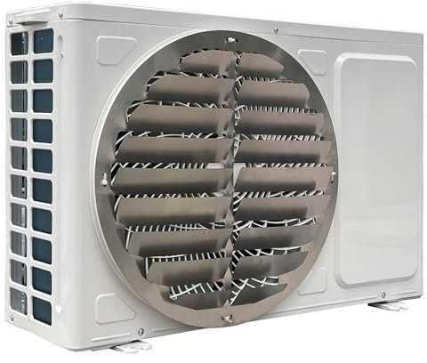 Rejillas deflectoras de Aire del Aire Acondicionado,Rejillas Redondas de Acero Inoxidable para Defensa del Condensador del compresor,Cubierta de guía de Viento con Deflector de soplado antidirecto