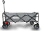 FROSAL Bollerwagen Oskar faltbar Kinder XXL groß lang grau Transportwagen Handwagen extralang