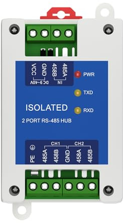 2 Kanal Repeater RS485, Industriequalität, E810-R12, Stromsignalisolierung, ESD-Schutz, DC 8-28 V, Schienenmontage, hohe Geschwindigkeit