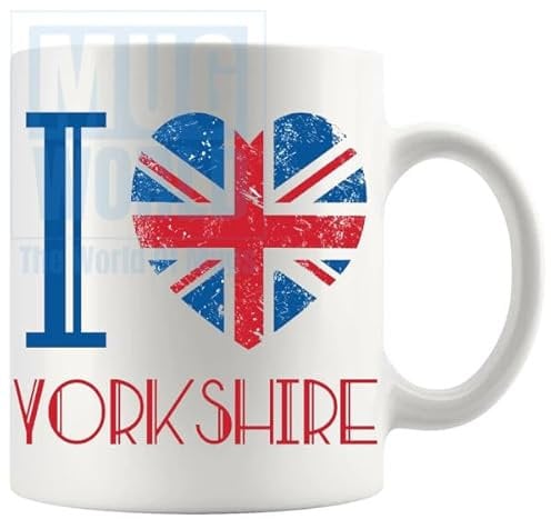I Love Yorkshire Mug British Towns, British Gifts, Britain, Favourite Places, UK
