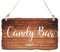 COLOFALLA Candy Bar Deko Candy Bar Schild Candy Bar Zubehör Candy Bar Tischdeko Vintage Stil für Hochzeit Geburtstag Party