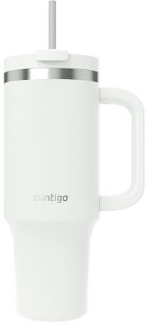 Contigo Streeterville Tumbler 1200 ml with Handle | Stainless Steel Vacuum Insulated Water Bottle with Straw and Lid | Cold for 29 Hours | Travel Mug | Thermal Flask | BPA Free
