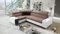 All4All Ecksofa mit Schlaffunktion Margo II 283x207 cm - Schlafsofa mit Bettkasten - Sofa in L-Form - für 4 Personen - Seite Links - Gewebe mit Kunstleder - Braun/Weiß - Modern 26