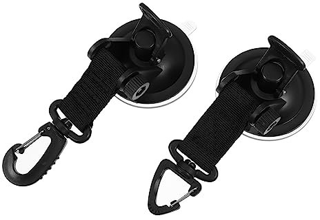 Sosoport 2 Stücke Saugnapf-halter Mit Haken Für Outdoor-aktivitäten Camping-zubehör Sicherer Halt Und Einfache Montage Robustes Design Für Verschiedene Oberflächen