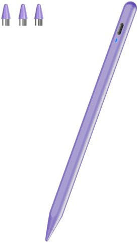 Stylus Pen für Android Touch Screens, Kenkor POM Feder Stift für Tablet, Type-C Touch Pen, Tablet Stift Kompatibel mit Samsung/Huawei/Mi/Vivo und Anderen Android Smartphone und Tablet Geräten (Lila)
