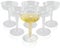 6-Pack Plastic Champagne Coupe Glasses – 125ml / 4.2oz Clear Classic-Style Party Drinkware for Cocktails, Champagne, Weddings, Birthdays, and Celebrations