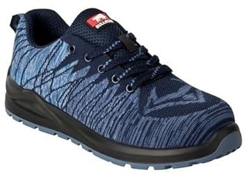 Bullstar Sicherheitsschuh WORXTAR S1P (Farbe taubenblau/marine, Größe 37, Unisex, mit Stahlkappe, atmungsaktiv, rutschhemmend, Arbeitsschuhe, Schutzschuhe) 2658-0-2707-37