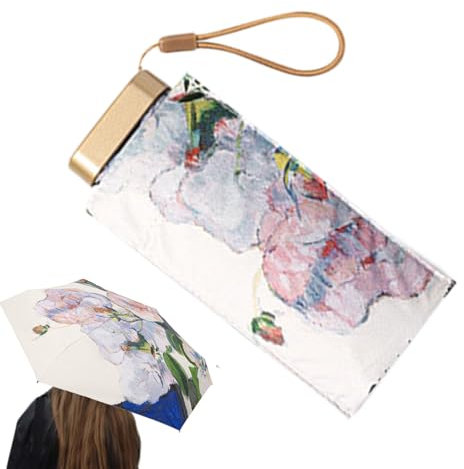 Genérico Sun Parasol, Paraguas Plegable Resistente Al Viento, Artículos de Exteriores Doble Uso, Ligeros y Portátiles para Playa, Transporte Diario y Eventos al Aire Libre
