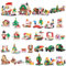 Vinbosion Weihnachts Bausteinset,24 Tage Adventskalender Bauspielzeug,Bausteine Modell Geschenk zu Weihnachten(841PCS)