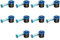 Pack 10 x Tobera Rain Bird 10VAN para difusores de riego. Alcance 3 Metros. Ángulo Regulable 0 a 360º