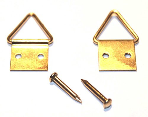 Attaccaglie snodate per quadri, 50 pezzi, dimensioni 20 x 10 mm, chiodi e ganci inclusi